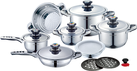 "KulinarikaElite™ - Ultimate Stainless Steel Cookware Set RL-16B" - slika 7