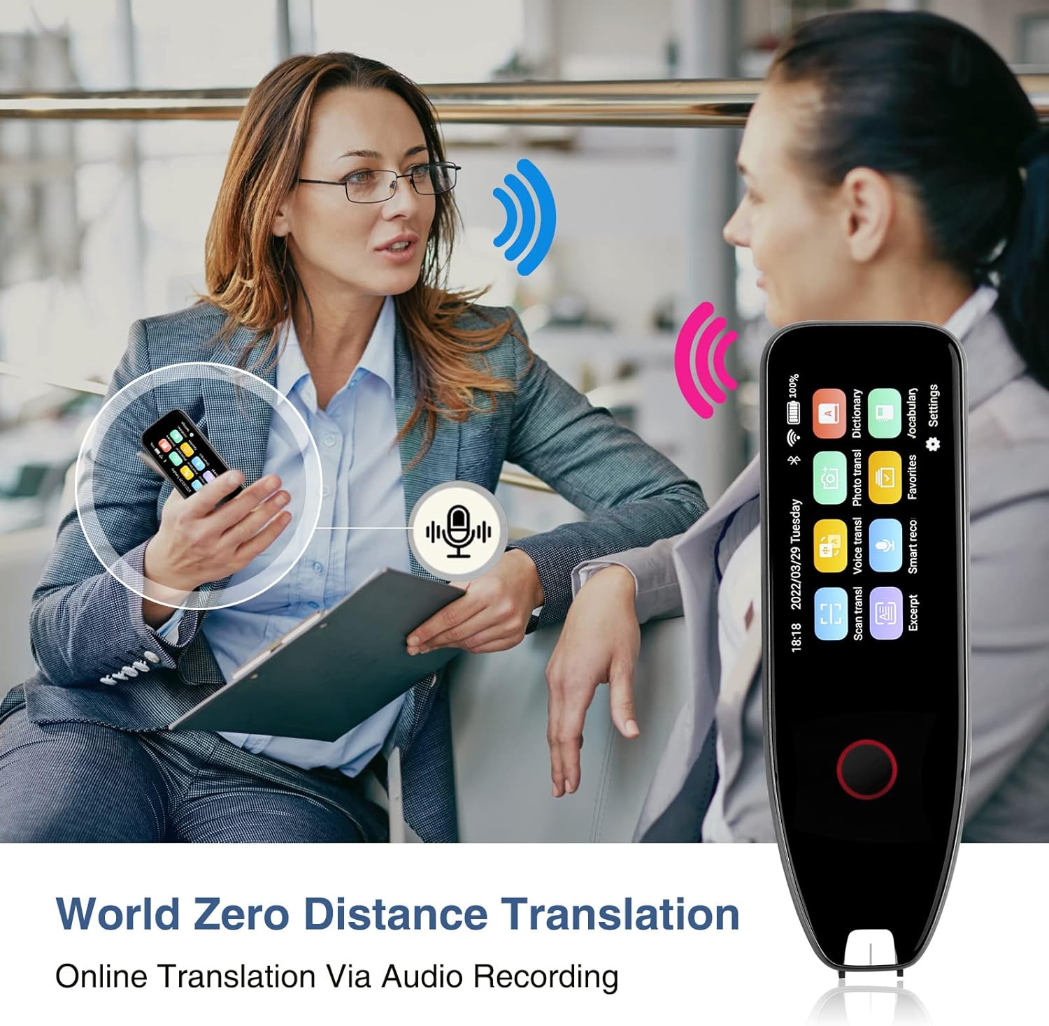 Translator pisalo skener - Wifi skeniranje pisala besedilo - glasovni prevajalec + prevod FOTO