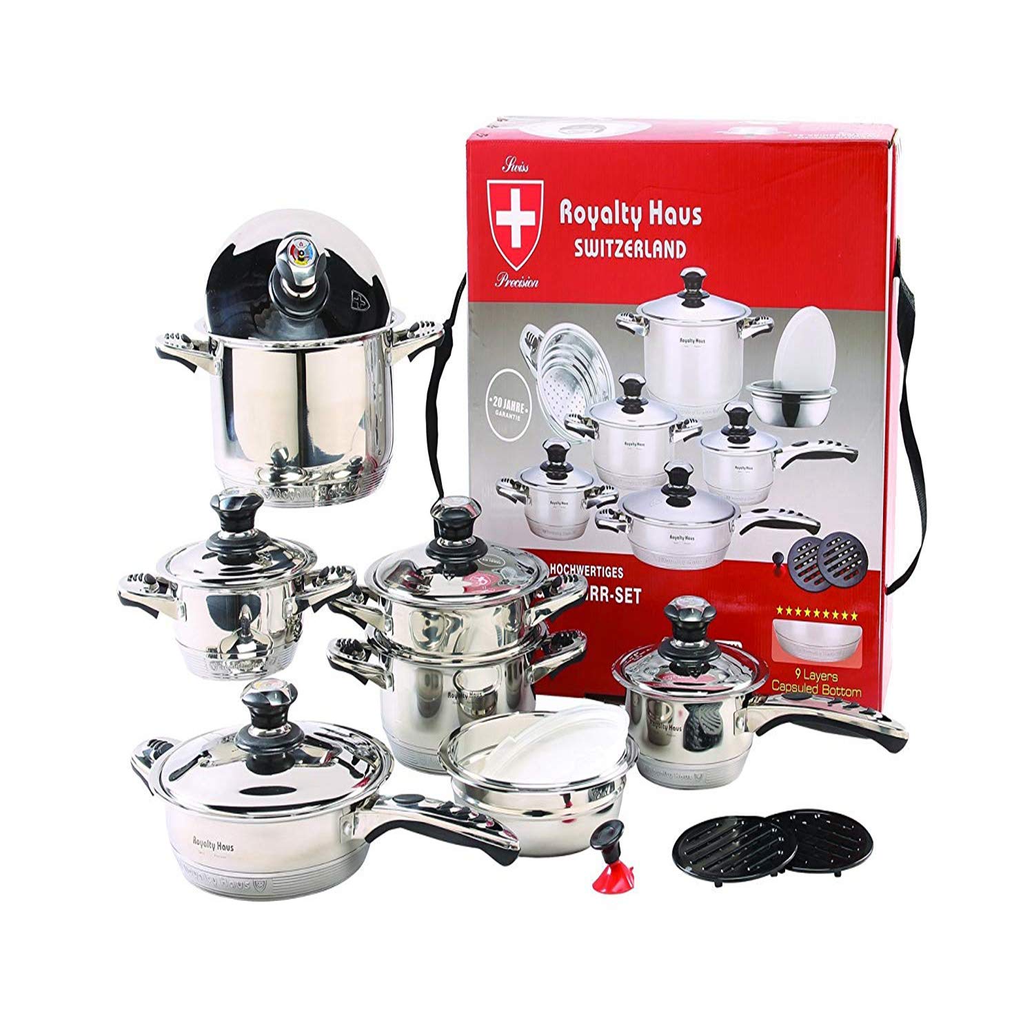 "KulinarikaElite™ - Ultimate Stainless Steel Cookware Set RL-16B"