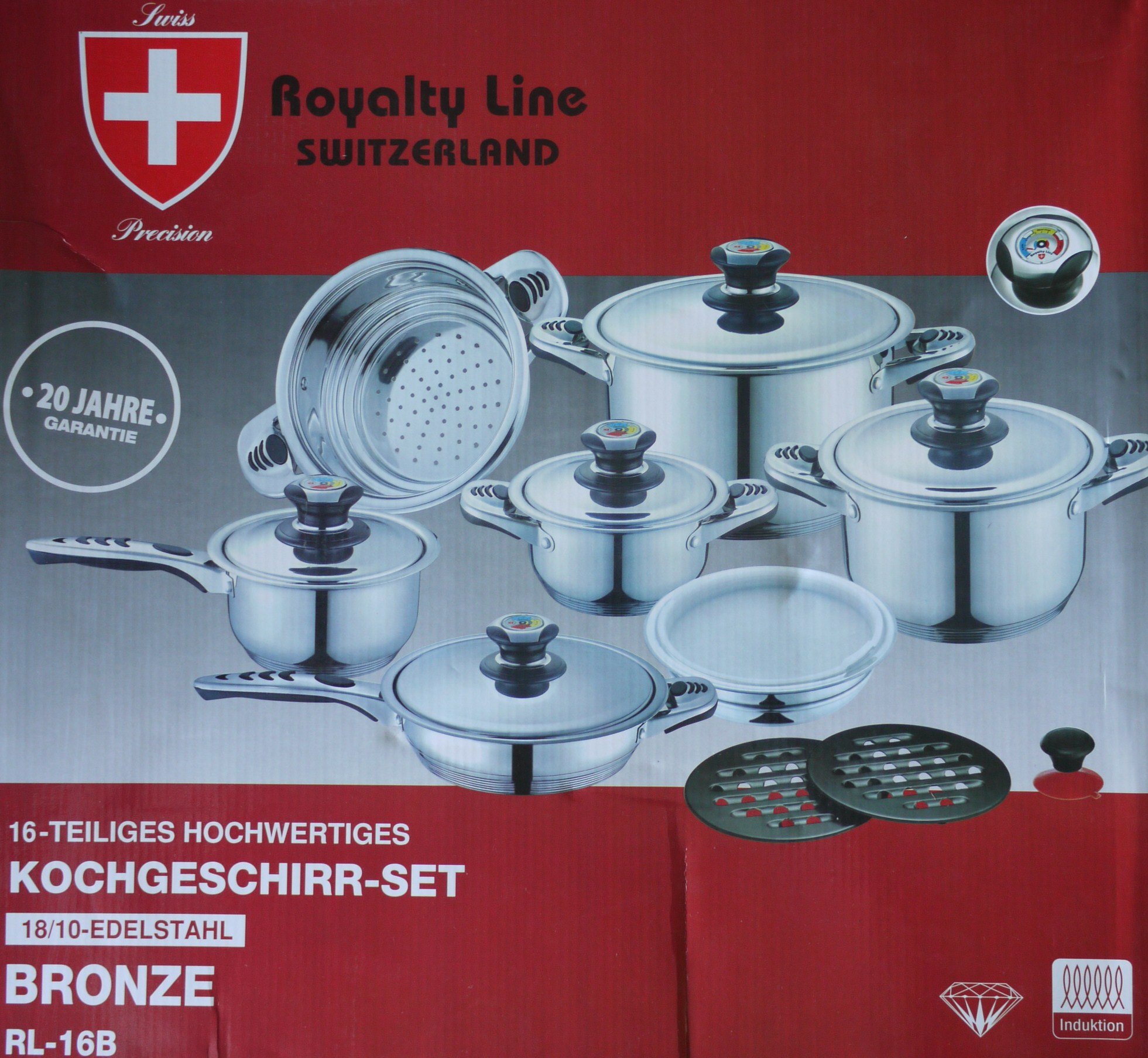 "KulinarikaElite™ - Ultimate Stainless Steel Cookware Set RL-16B" - slika 10