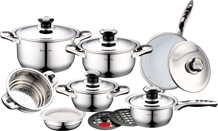 "KulinarikaElite™ - Ultimate Stainless Steel Cookware Set RL-16B" - slika 2