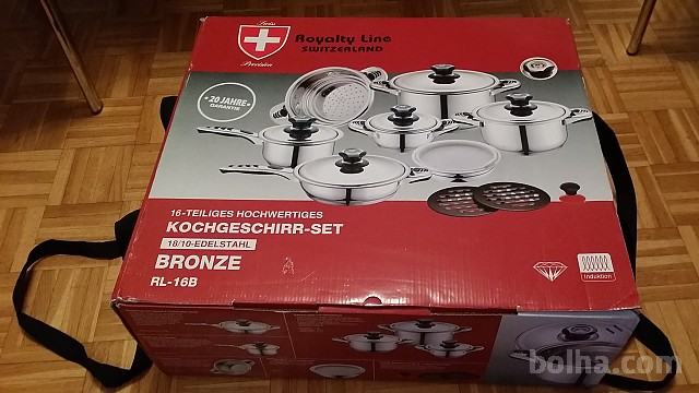 "KulinarikaElite™ - Ultimate Stainless Steel Cookware Set RL-16B" - slika 3