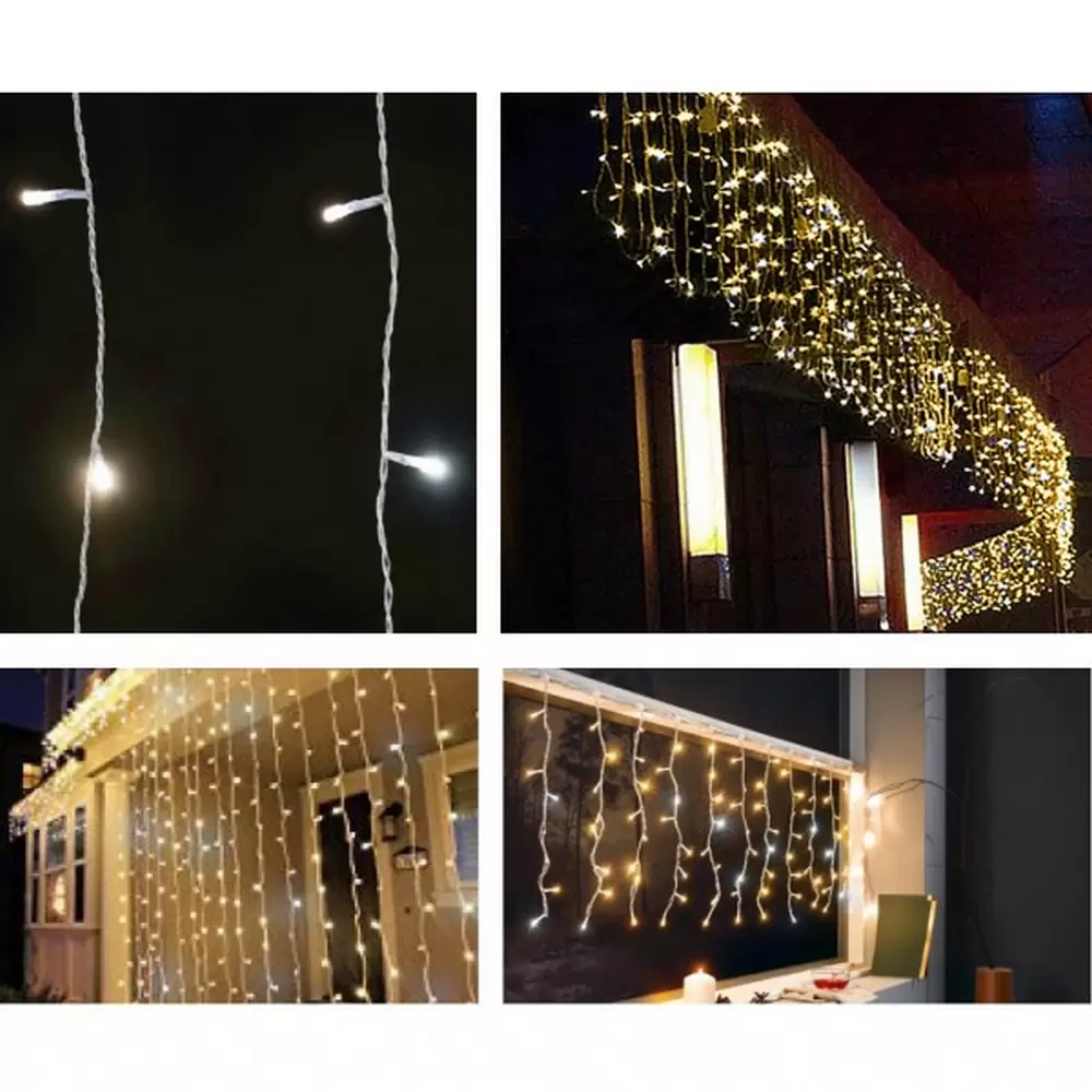 Novoletne LED lučke šotor - 200 LED, 4 metre, povezljiv - slika 5